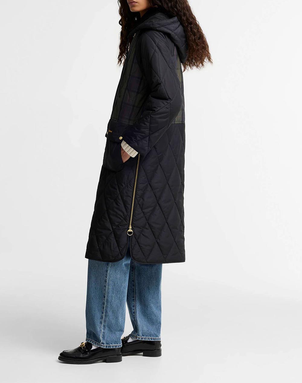 BARBOUR BARBOUR OSBOURNE CHECKED QUILTED JACKET
