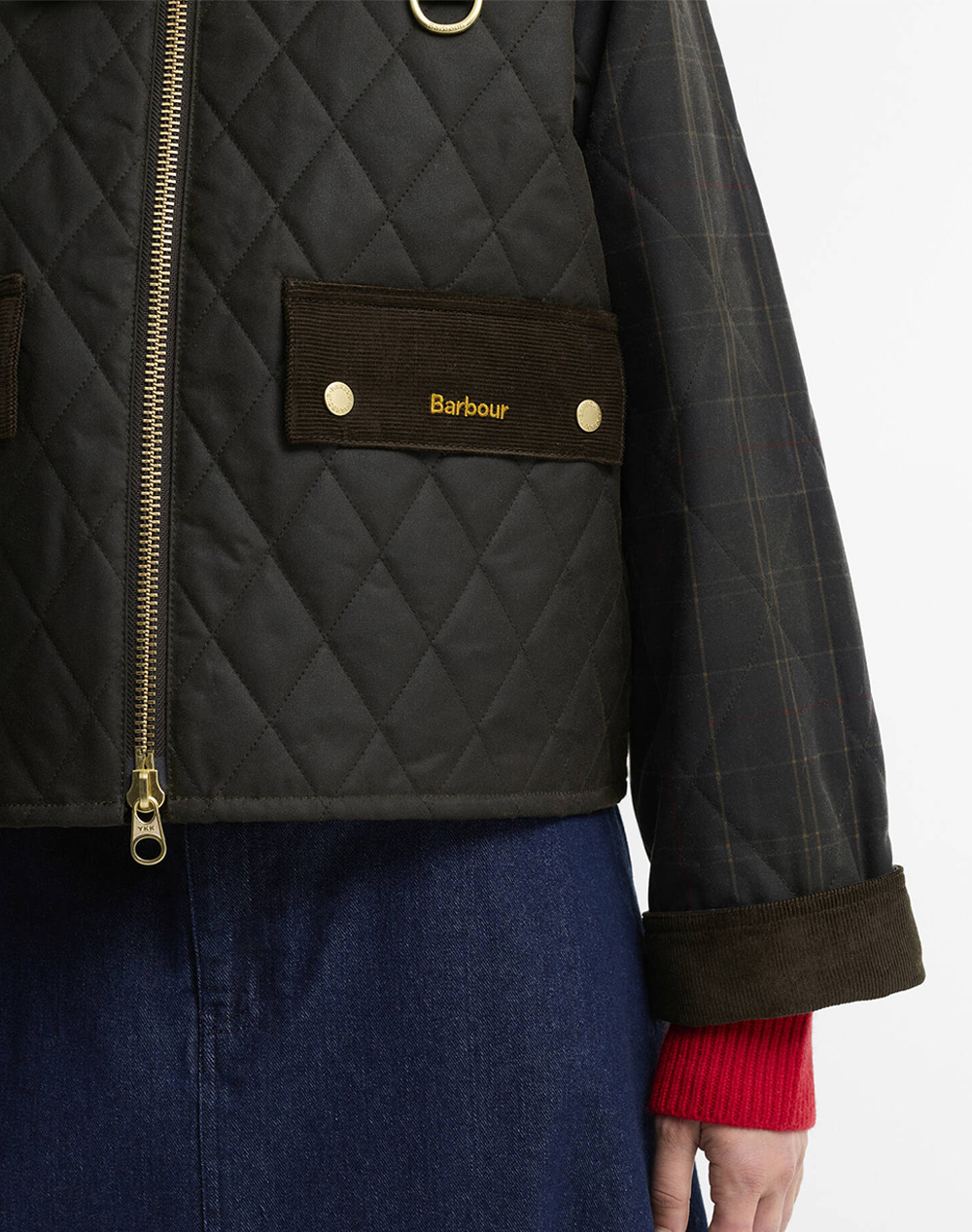 BARBOUR BARBOUR TARTAN REIMAGINED ICONS TARTAN QUILTED SPEY WAX JACKET