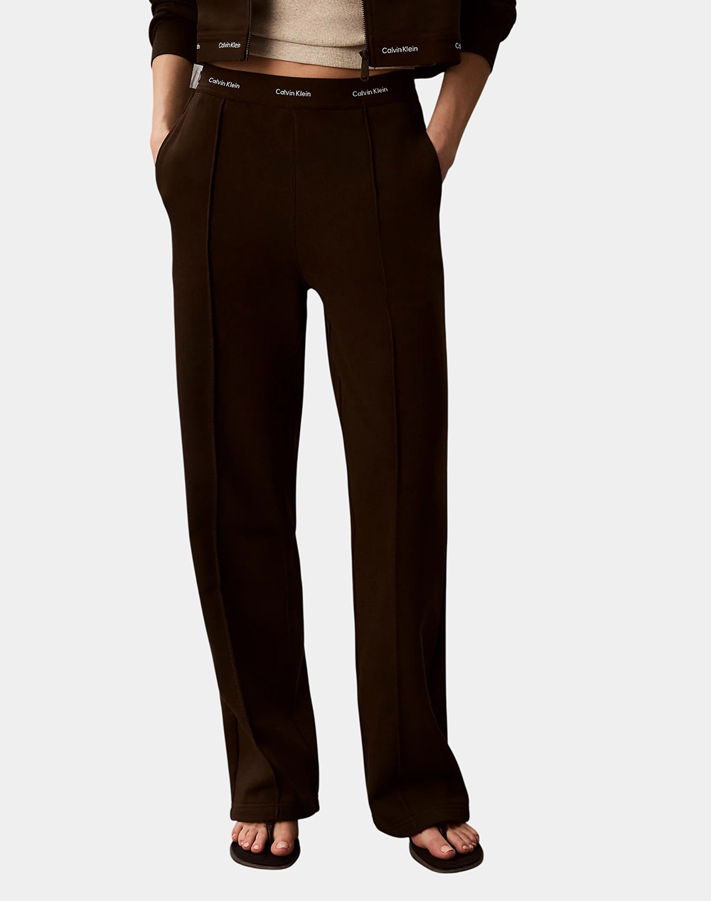 CALVIN KLEIN JEANS TERRY LOGO WAISTBAND TRACK PANT