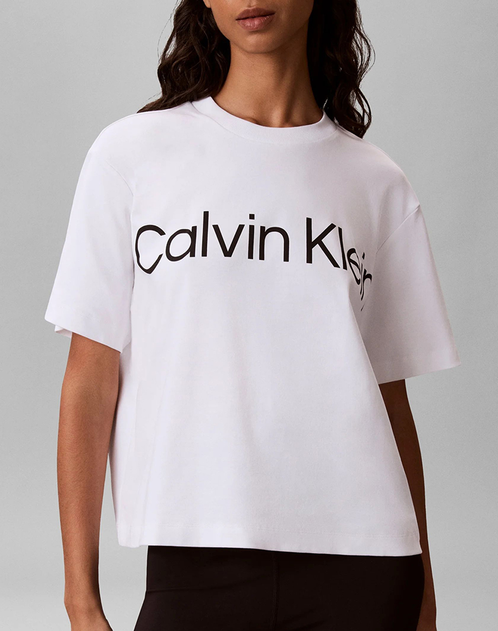 CALVIN KLEIN JEANS A-SS Boxy Logo Graphic Tee