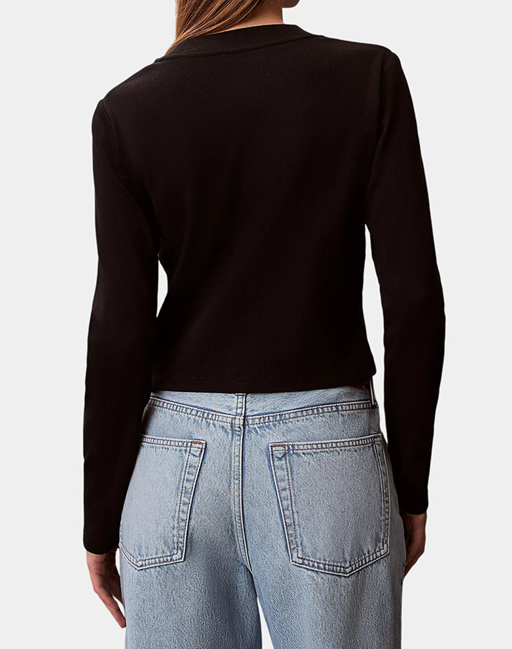 CALVIN KLEIN JEANS A- LS MONOGRAM BABY TEE