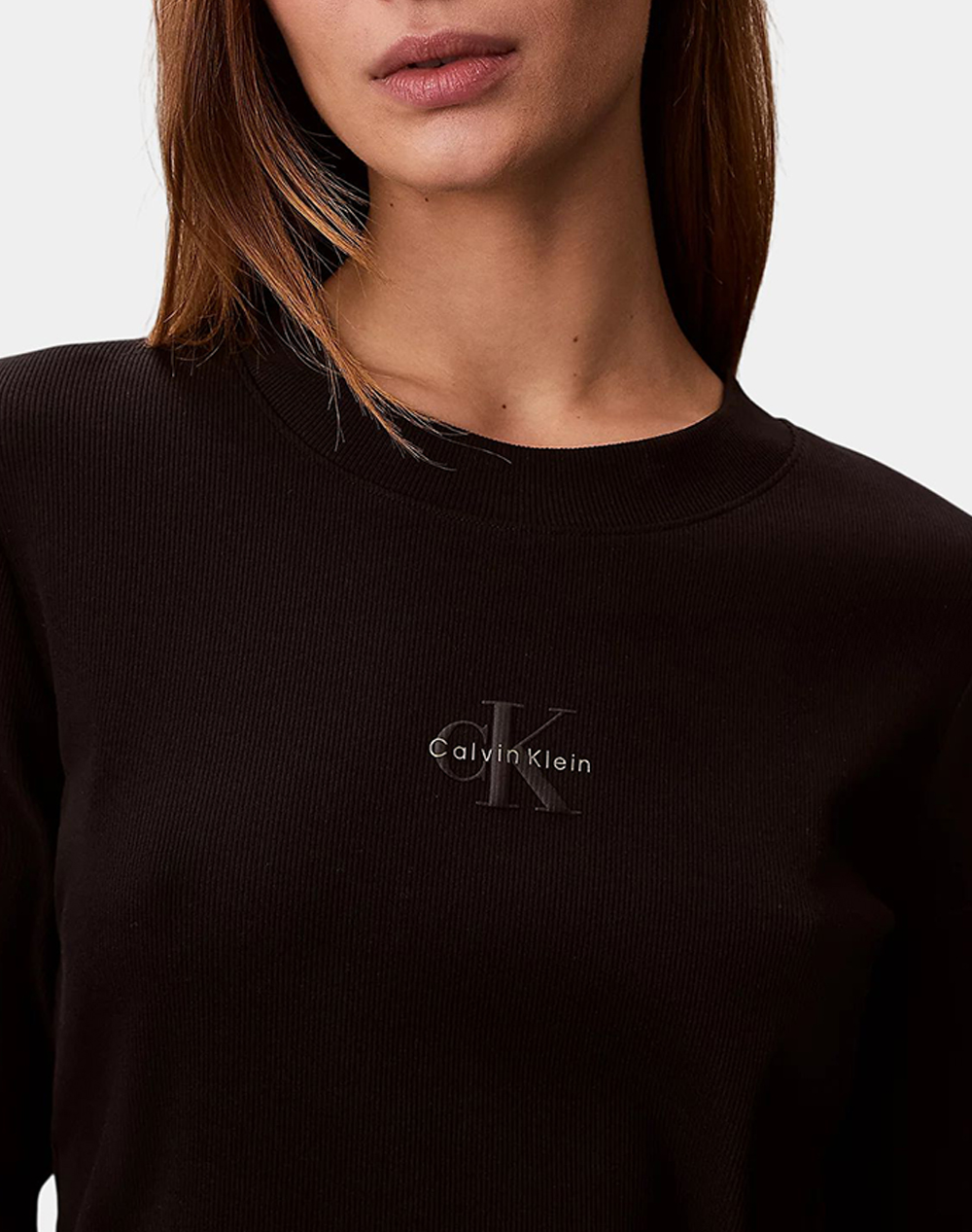 CALVIN KLEIN JEANS A- LS MONOGRAM BABY TEE