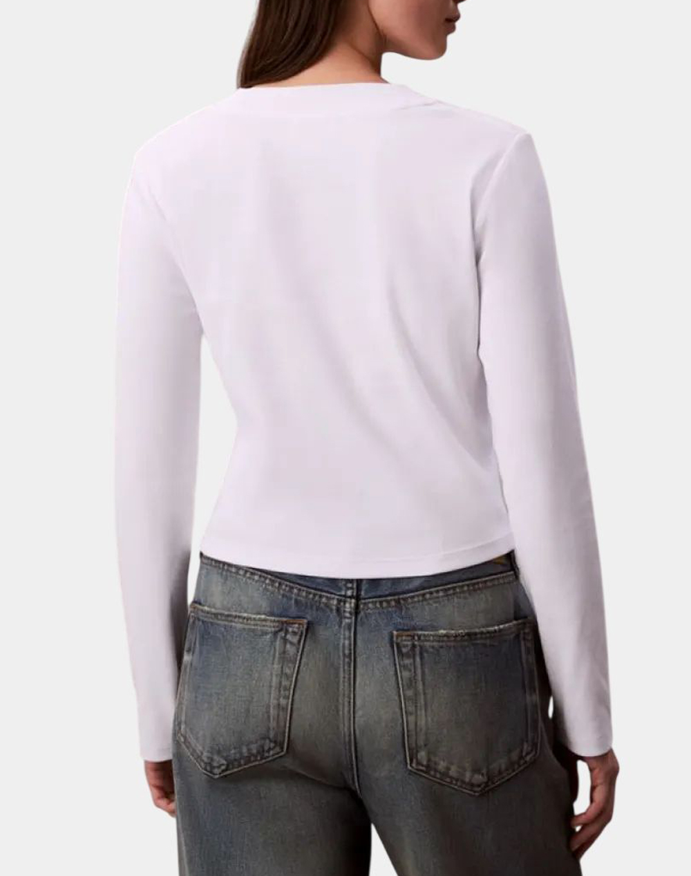 CALVIN KLEIN JEANS A- LS MONOGRAM BABY TEE