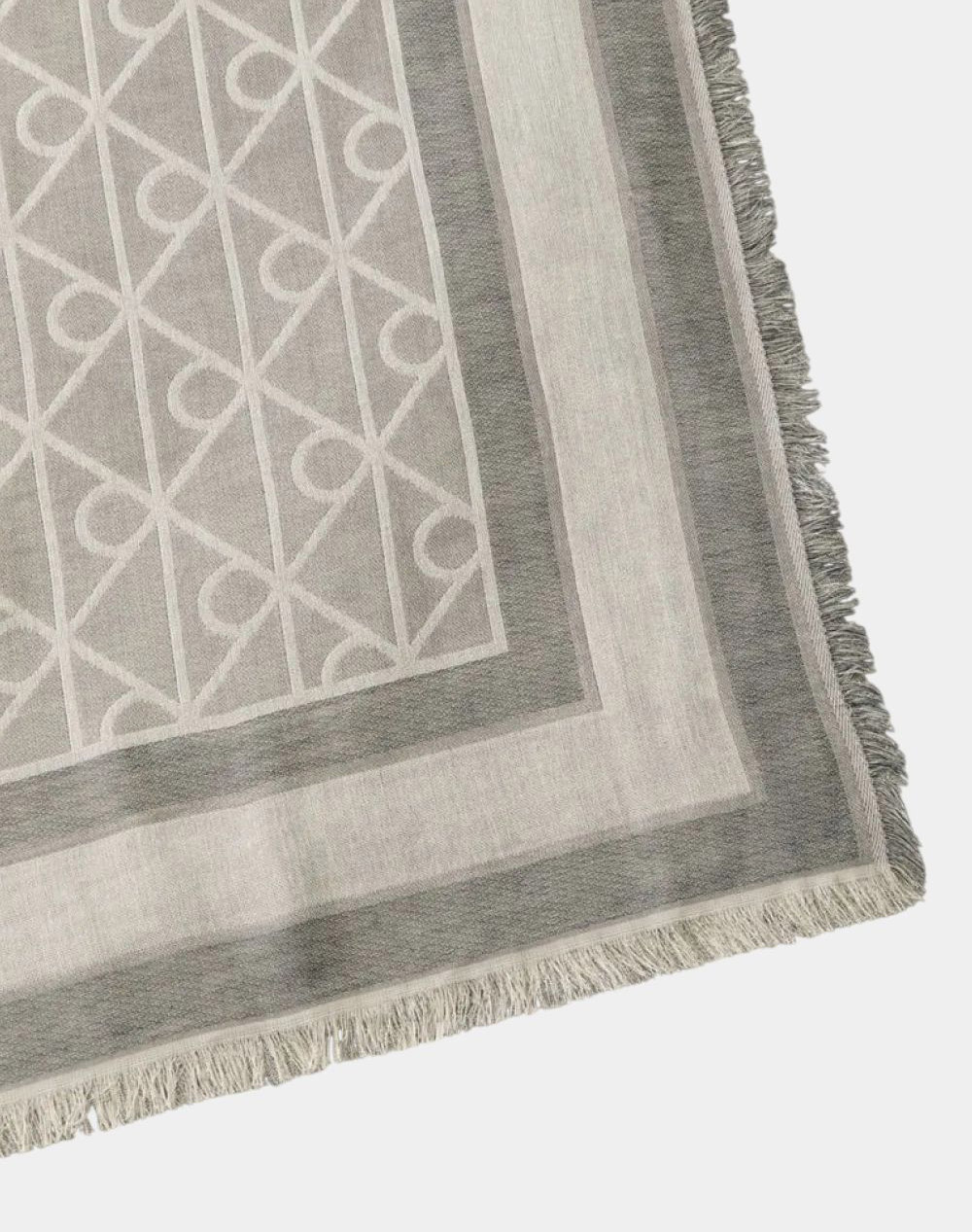 CALVIN KLEIN JEANS EMBLEM AOP JACQUARD SQUARE SCARF