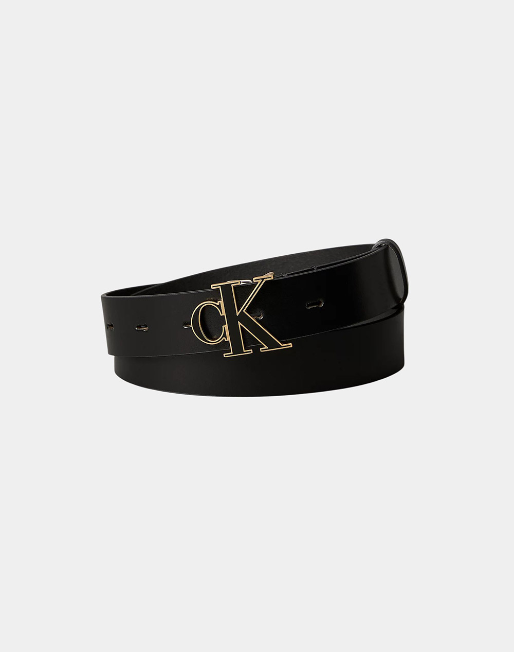 CALVIN KLEIN JEANS ROUND CK BUCKLE 30MM BELT INLAY