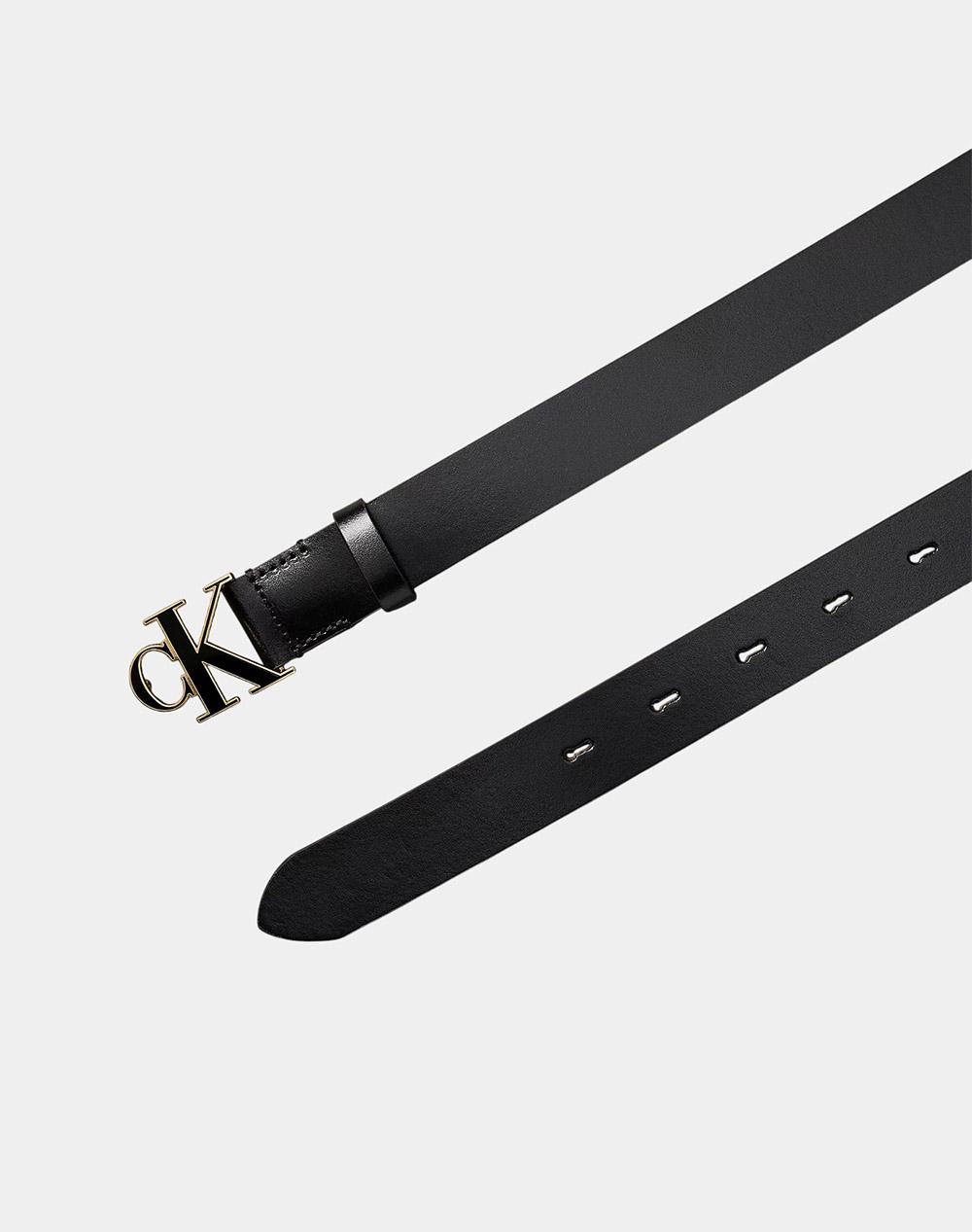 CALVIN KLEIN JEANS ROUND CK BUCKLE 30MM BELT INLAY