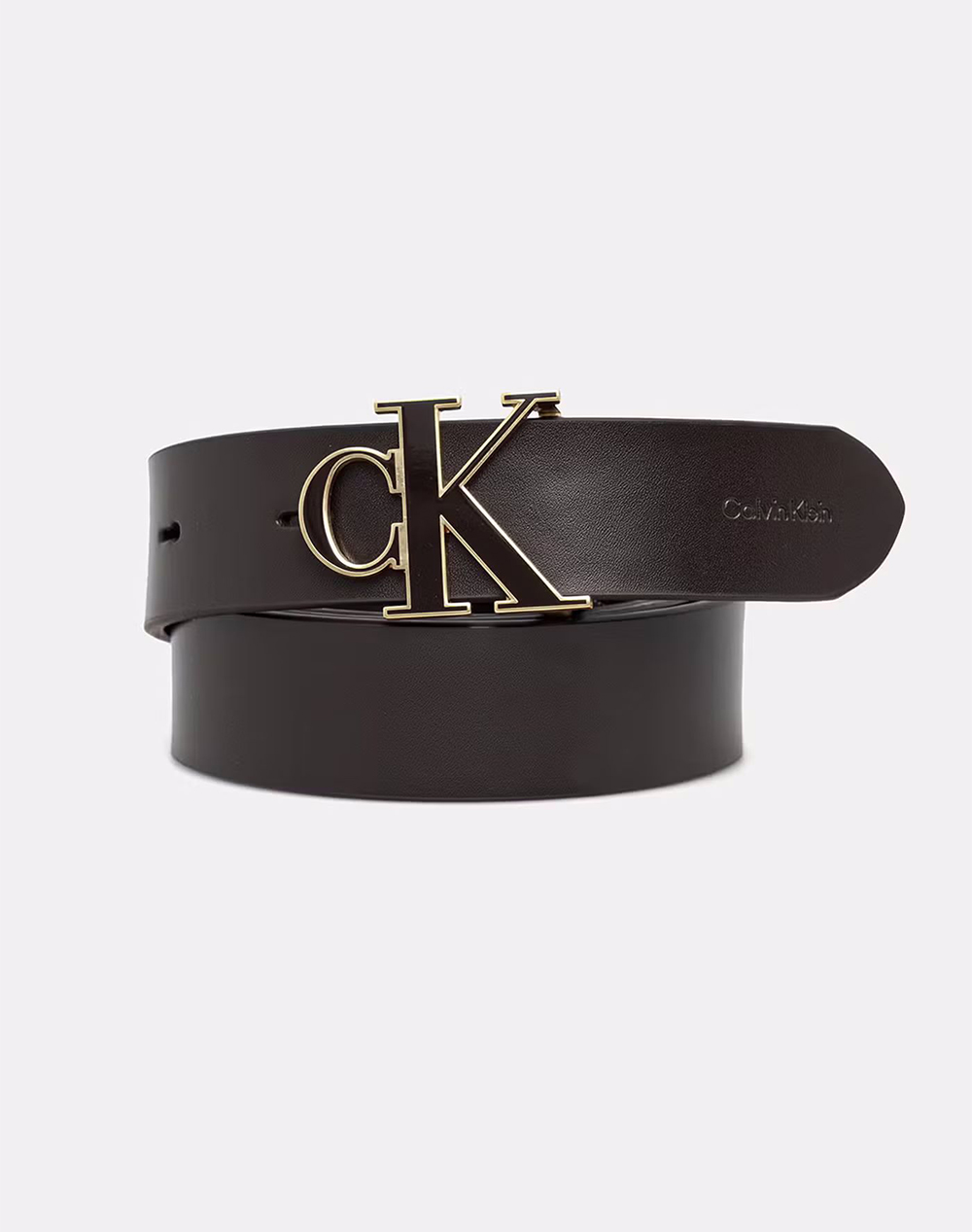 CALVIN KLEIN JEANS ROUND CK BUCKLE 30MM BELT INLAY