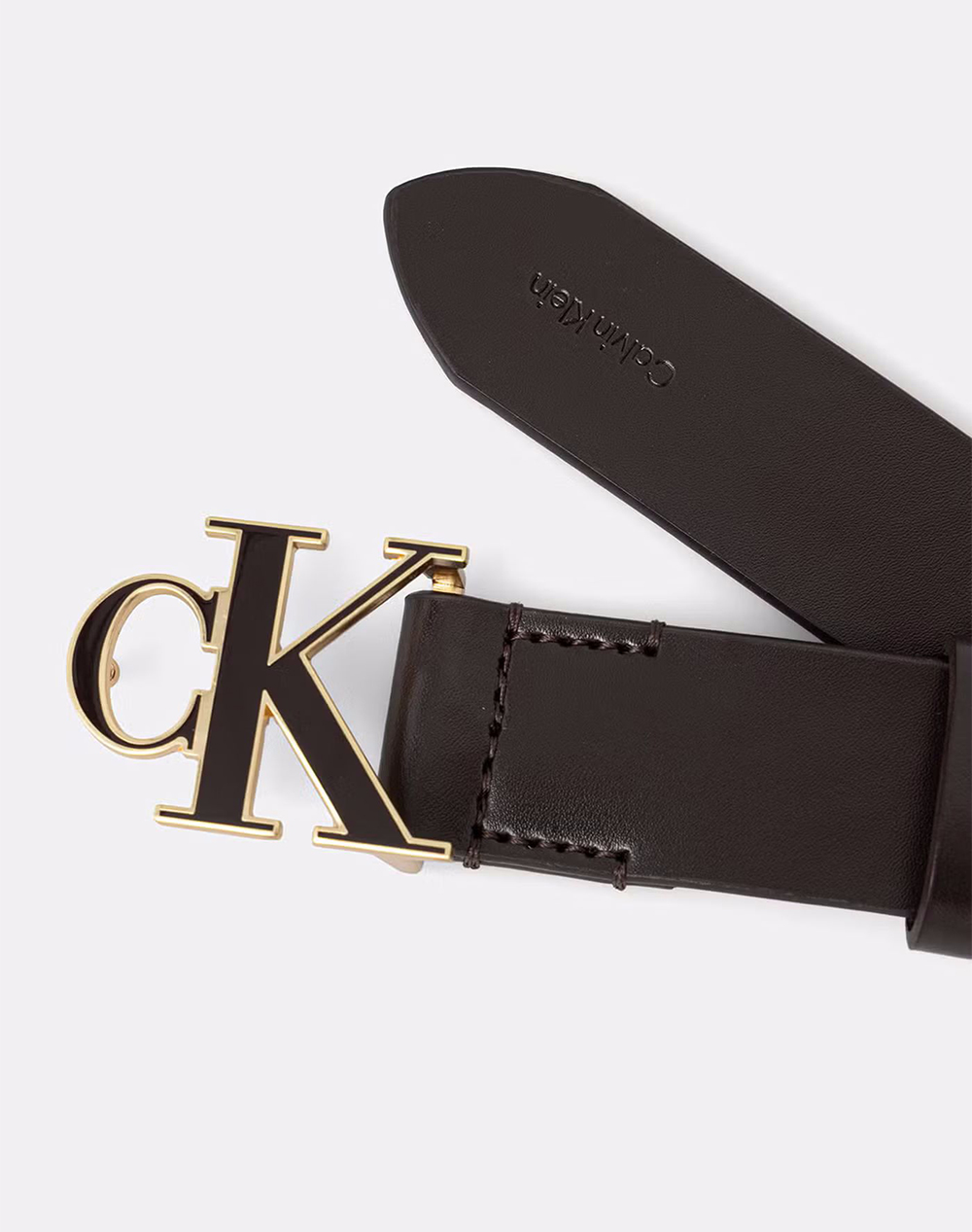 CALVIN KLEIN JEANS ROUND CK BUCKLE 30MM BELT INLAY