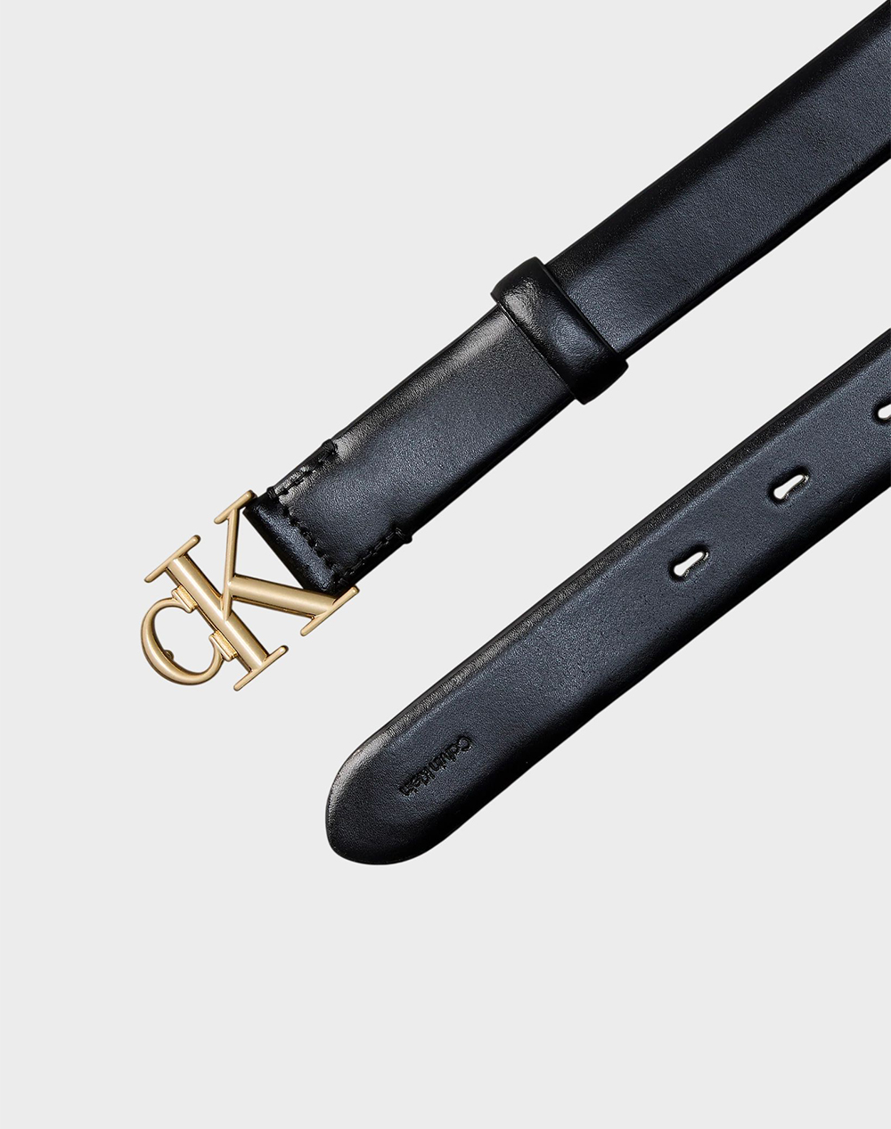 CALVIN KLEIN JEANS ROUND CK BUCKLE 30MM BELT SMOOTH