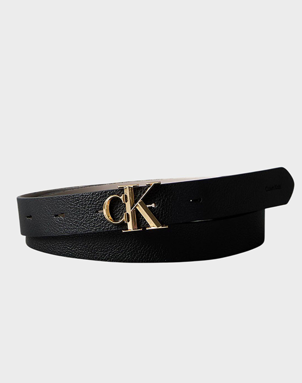 CALVIN KLEIN JEANS FACTED CK BUCKLE 25MM REV ADJ M