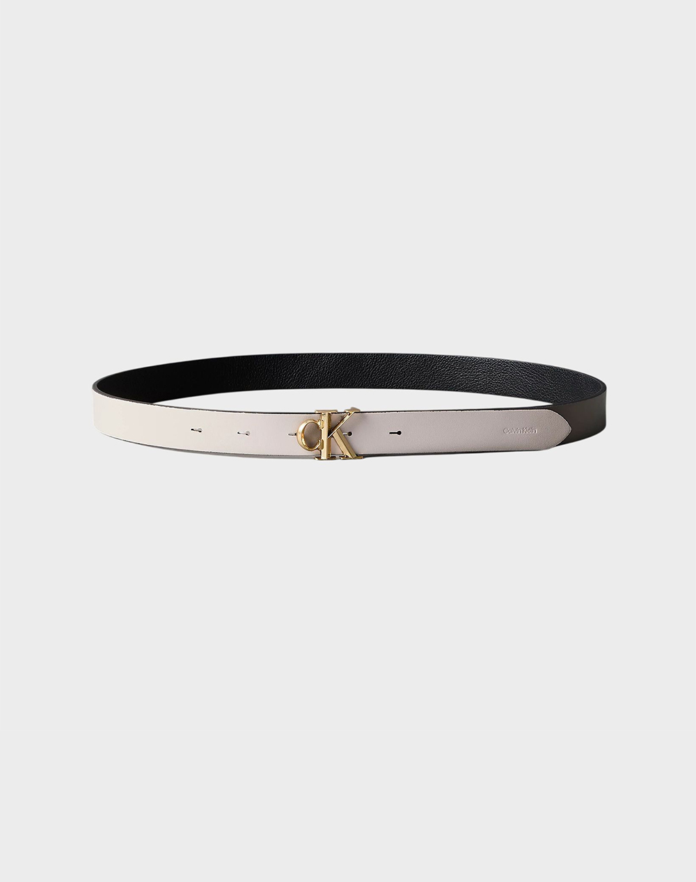 CALVIN KLEIN JEANS FACTED CK BUCKLE 25MM REV ADJ M