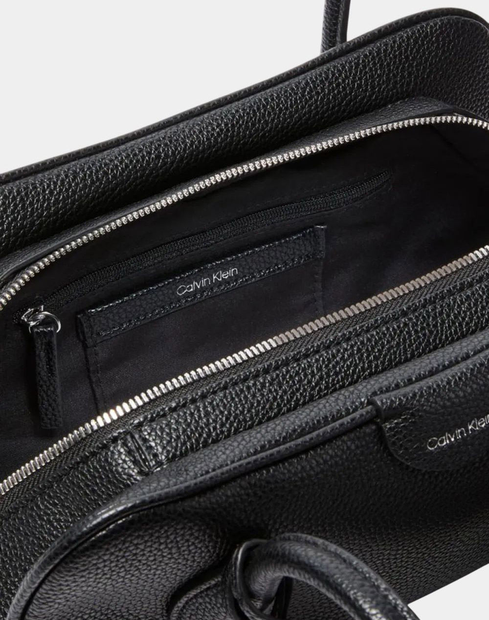 CALVIN KLEIN JEANS EMBLEM TRIO PEBBLE SHOULDER BAG