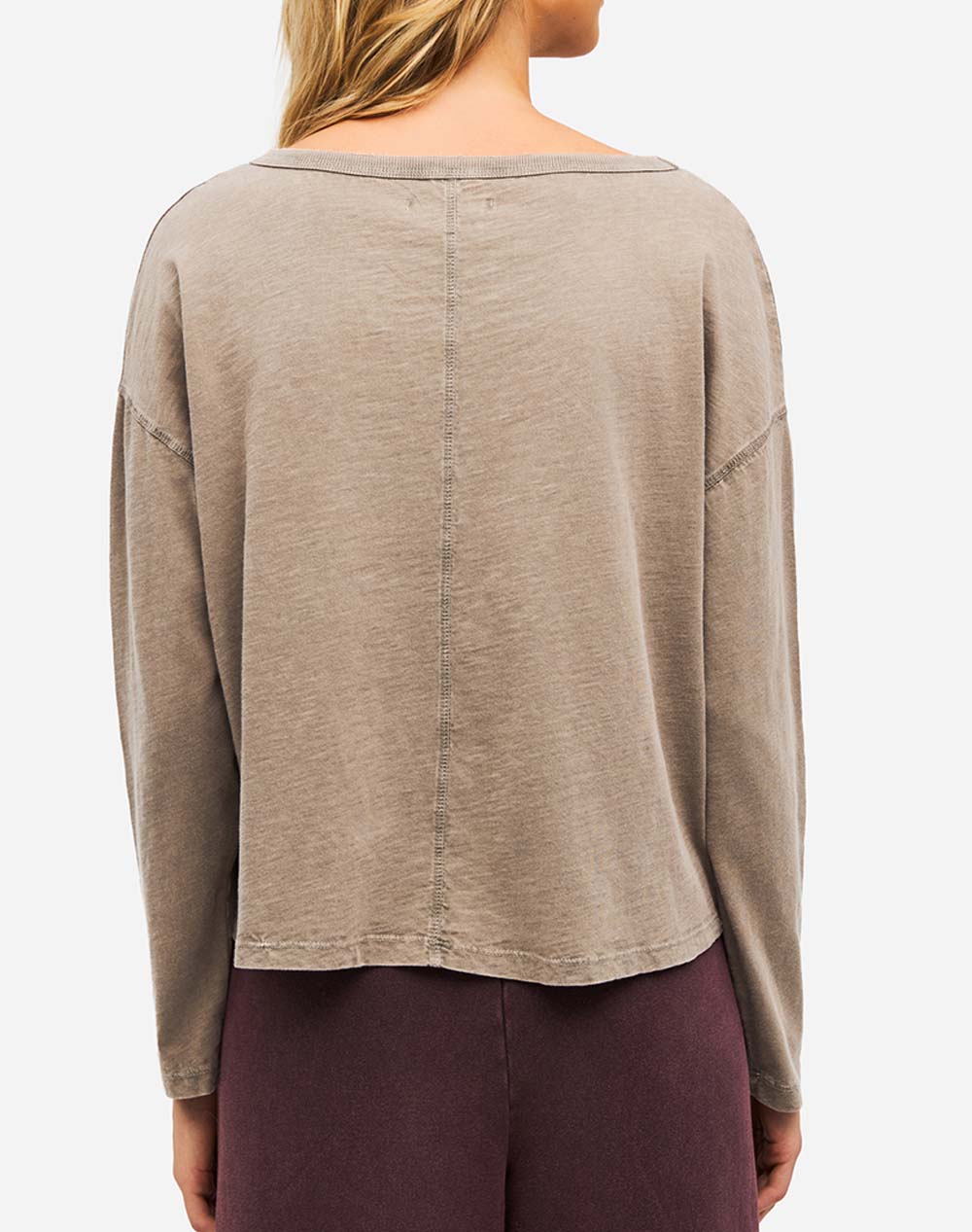 DIRTY LAUNDRY V NECK RELAXED LONGSLEEVE