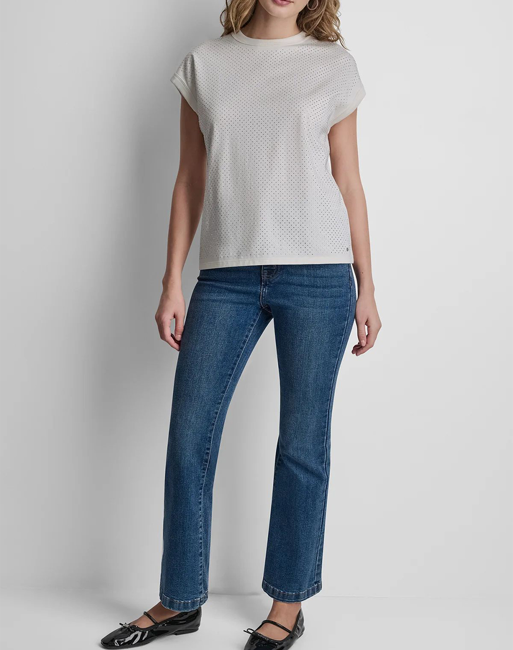 DKNY DJ6T1772 ТЕНИСКА С КЪС РЪКАВ DKNY