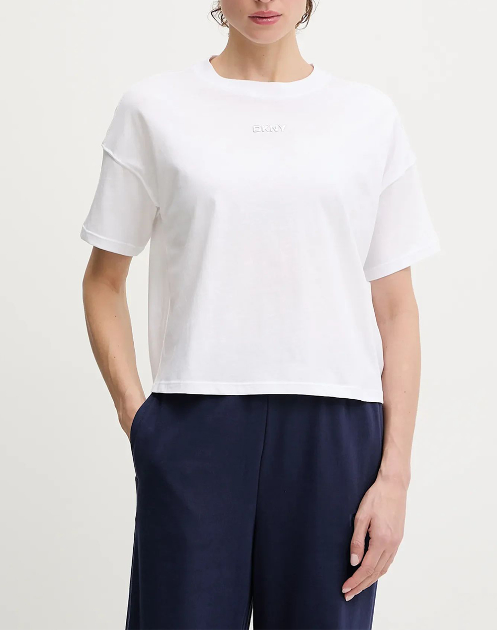 DKNY DP6T1662 LOGO ТЕНИСКА С КЪС РЪКАВ DKNY