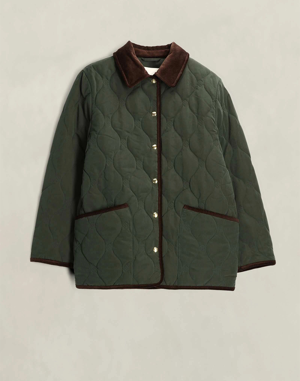 GANT ЯКЕ MONOGRAM QUILTED JACKET