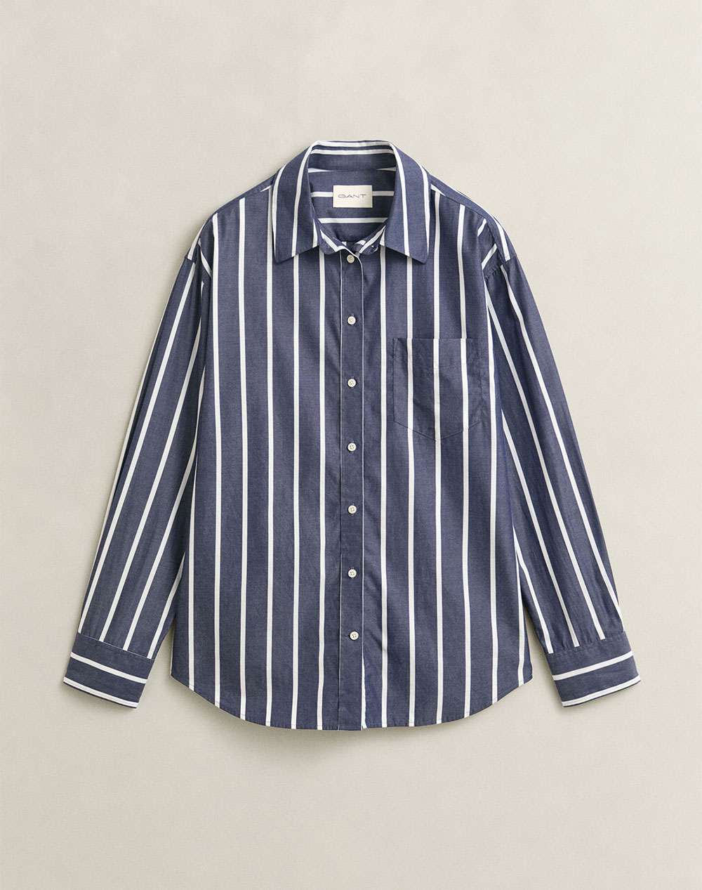 GANT РИЗА С ДЪЛЪГ РЪКАВ REL CLASSIC POPLIN STRIPE SHIRT