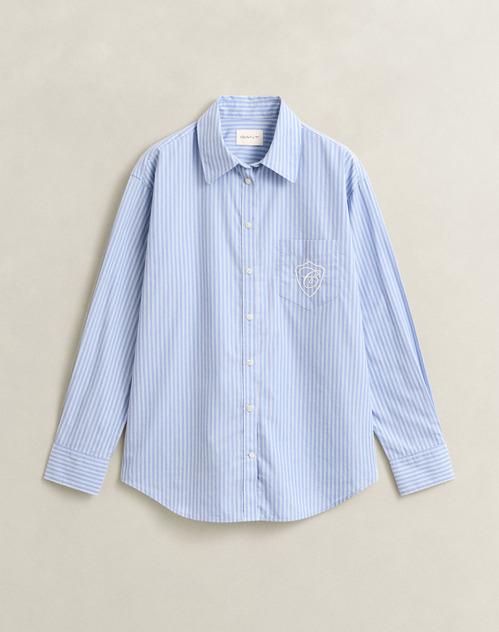 GANT РИЗА С ДЪЛЪГ РЪКАВ REL CLASSIC POPLIN STRIPE SHIRT