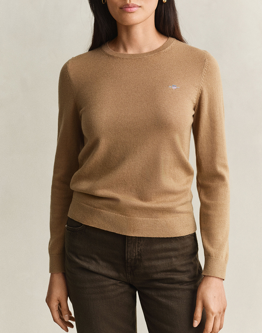 GANT ПУЛОВЕР С ДЪЛГИ РЪКАВИ WOOL COTTON C-NECK