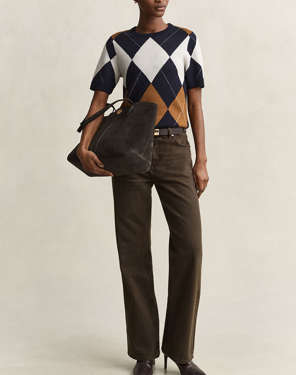 GANT ПУЛОВЕР С КЪС РЪКАВ WOOL ARGYLE C-NECK SS