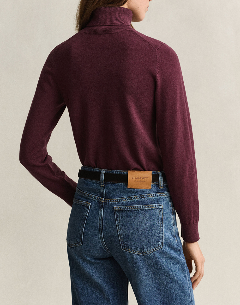 GANT ПУЛОВЕР С ДЪЛЪГ РЪКАВ WOOL COTTON TURTLENECK