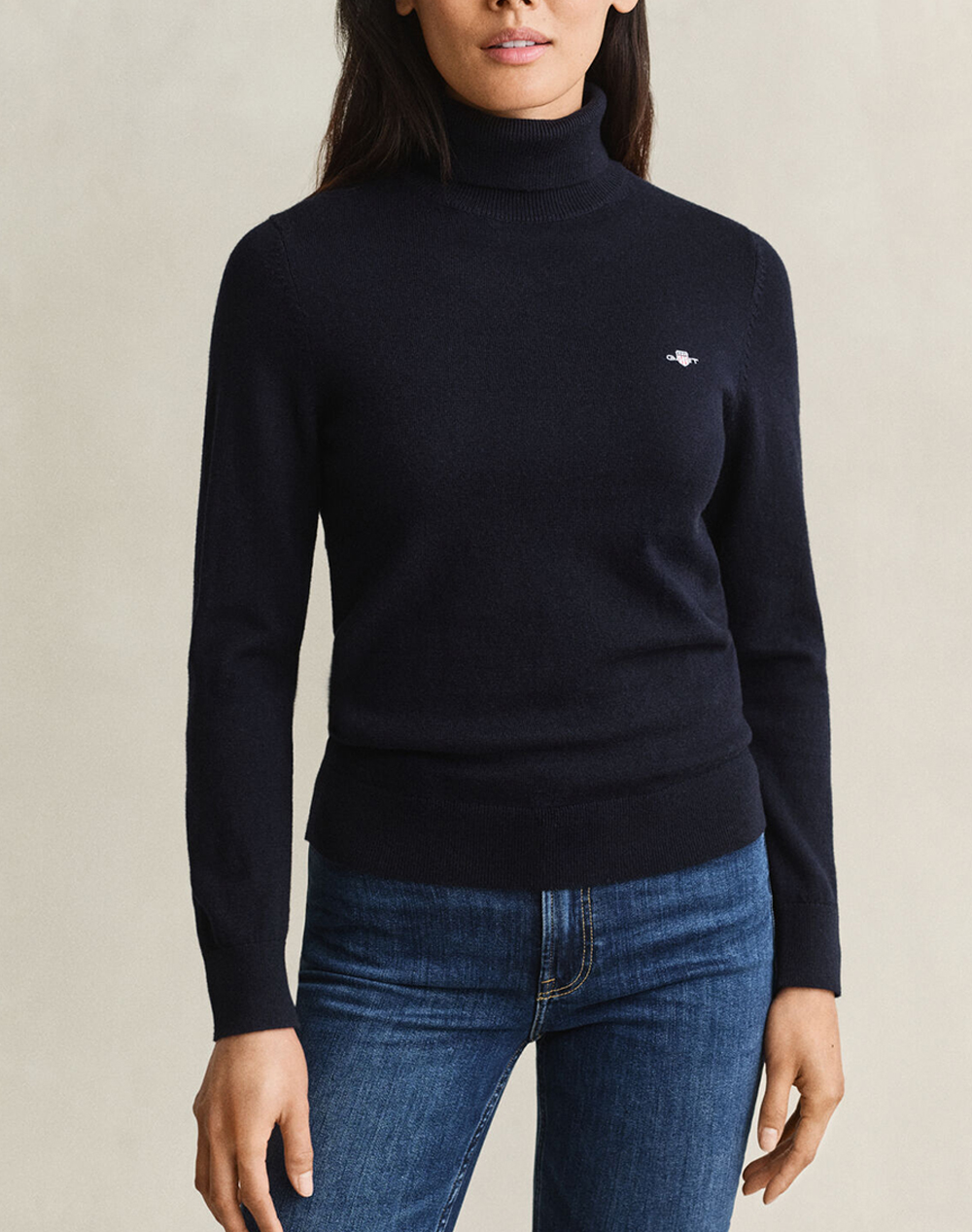 GANT ПУЛОВЕР С ДЪЛЪГ РЪКАВ WOOL COTTON TURTLENECK