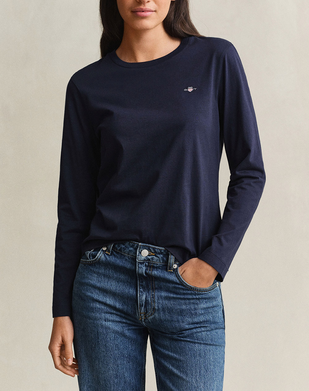GANT БЛУЗА ΜΜ REG SHIELD LS T-SHIRT
