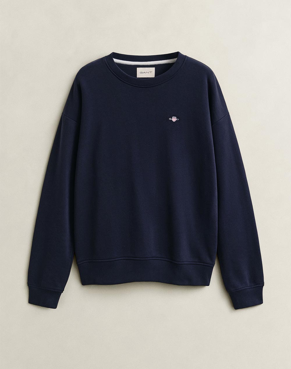 GANT СУИТШЪРТ С ДЪЛЪГ РЪКАВ SHIELD C-NECK SWEAT