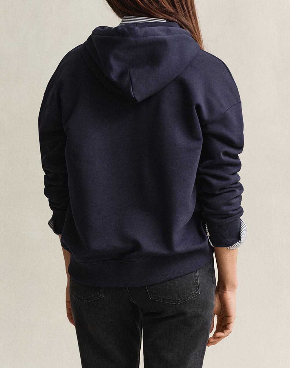 GANT СУИТШЪРТ С ДЪЛЪГ РЪКАВ SHIELD HOODIE