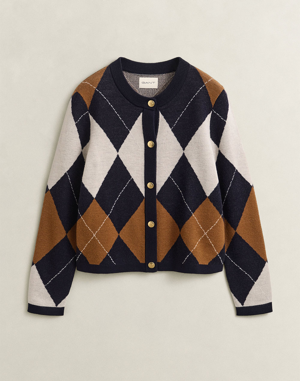 GANT ЖИЛЕТКА ПЛЕТЕНА ARGYLE C-NECK CARDIGAN