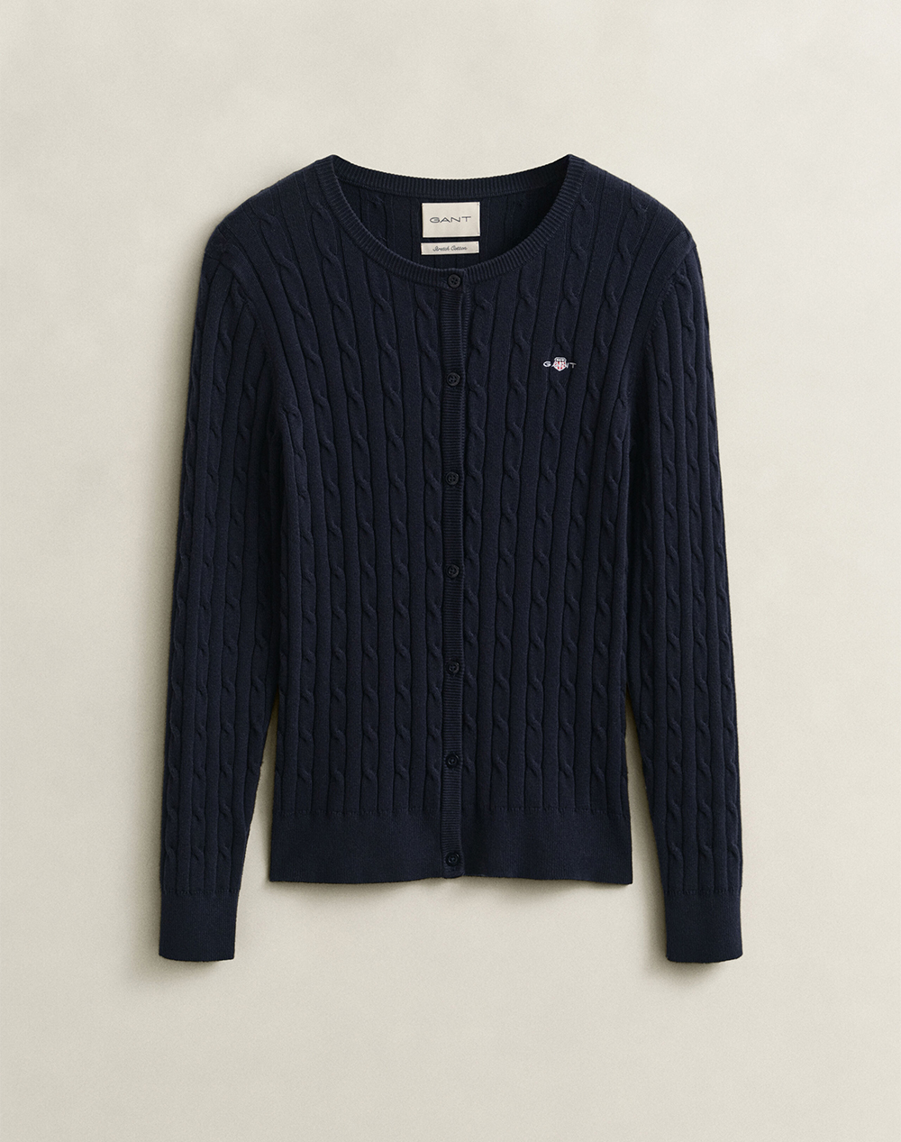 GANT ЖИЛЕТКА ПЛЕТЕНА STRETCH COTTON CABLE CARDIGAN