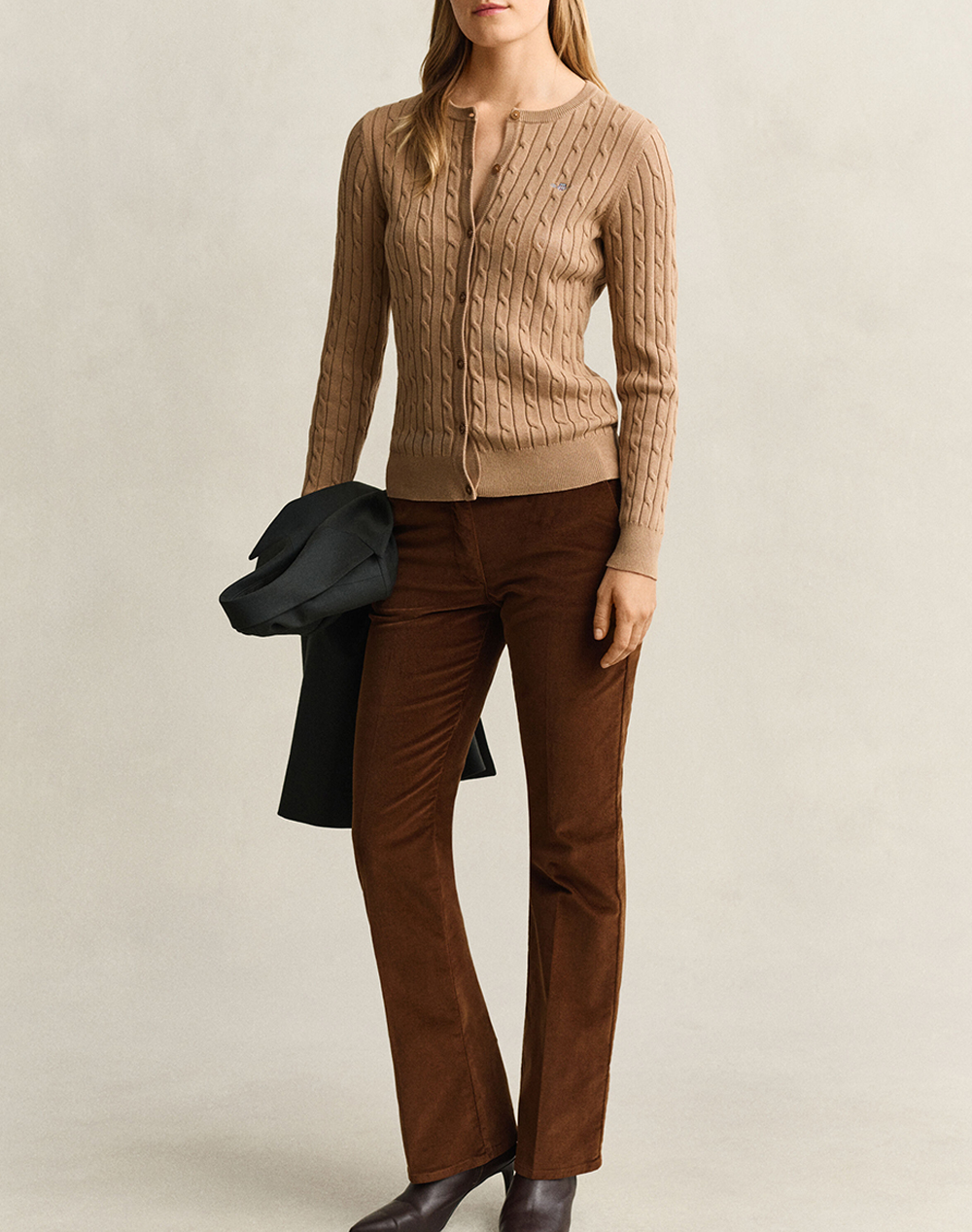 GANT ЖИЛЕТКА ПЛЕТЕНА STRETCH COTTON CABLE CARDIGAN