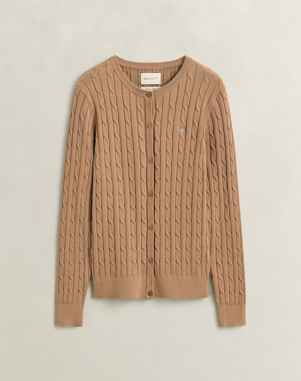 GANT ЖИЛЕТКА ПЛЕТЕНА STRETCH COTTON CABLE CARDIGAN