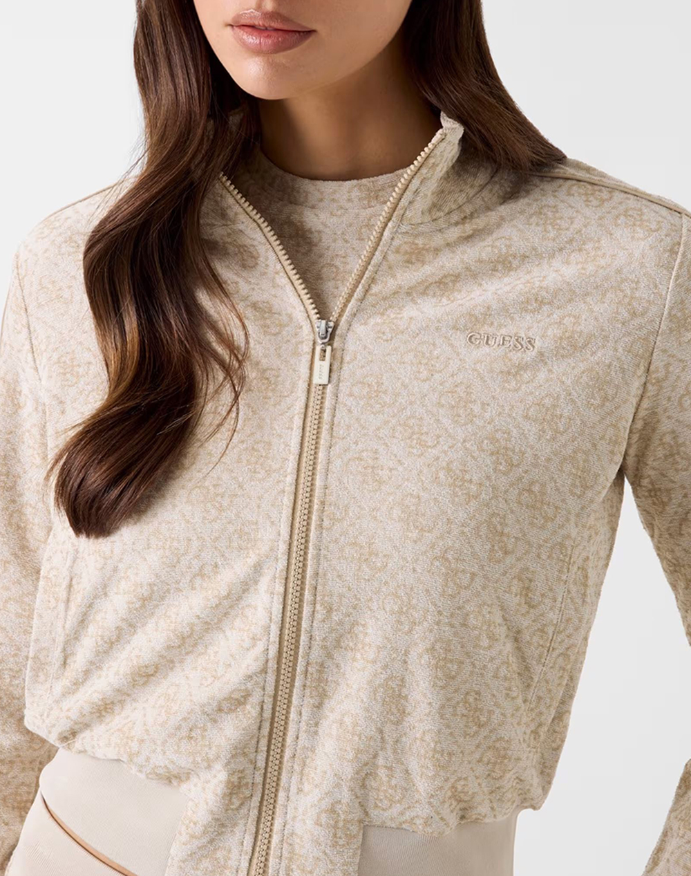 GUESS 4G ALLOVER JACQUARD HIGH NECK ДАМСКИ СУИЧЪР