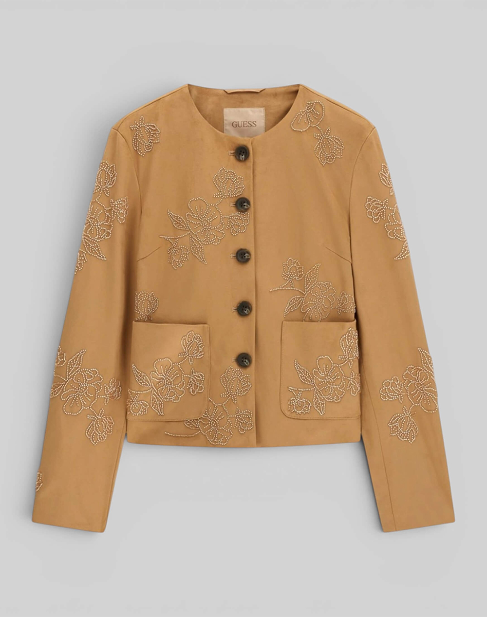 GUESS OCEANE SUEDE BEADING JKT ДАМСКО ЯКЕ