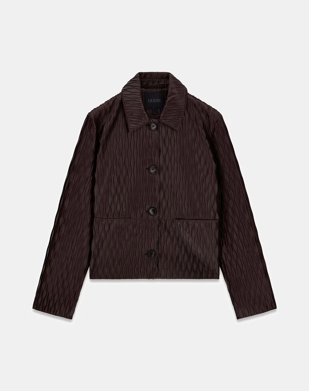 GUESS LS WALKER WAVE PLEATED PU JKT ДАМСКО ЯКЕ