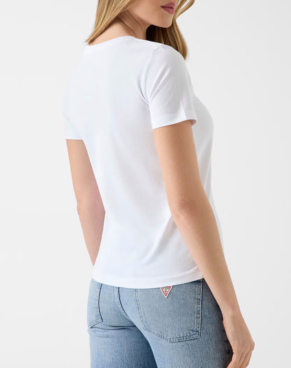 GUESS NEW SS CN BASIC TRIANGLE TEE ДАМСКА БЛУЗА