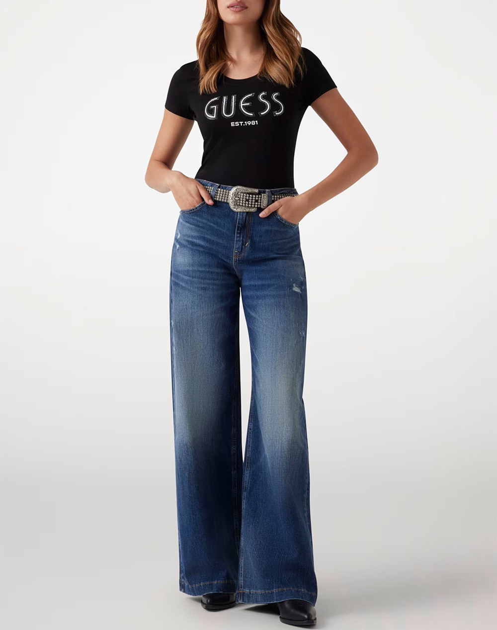GUESS CN SS GUESS LOGO TEE ДАМСКА ТЕНИСКА
