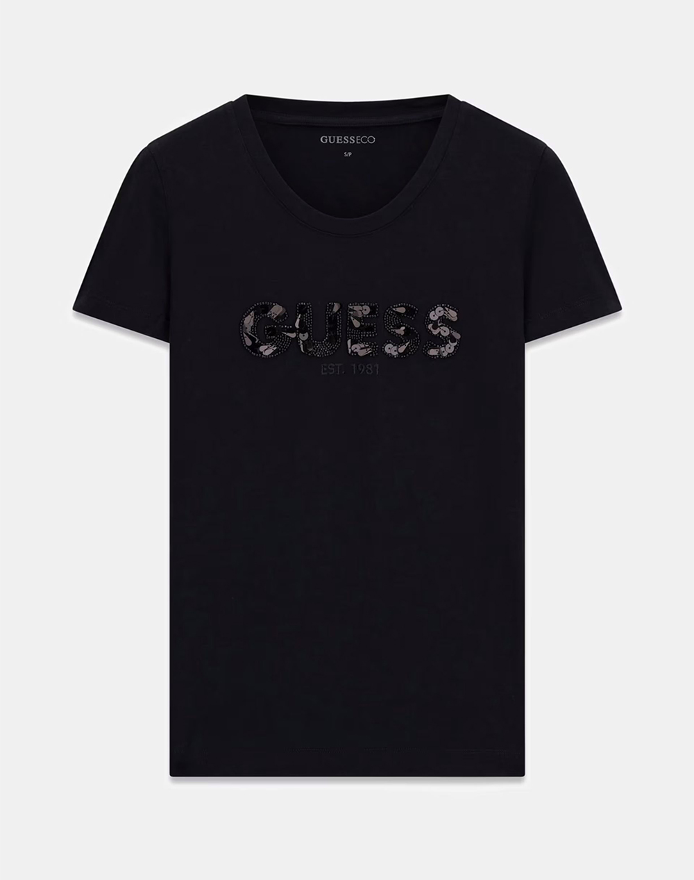 GUESS CN SS LOGO SEGQUINS TEE ДАМСКА БЛУЗА