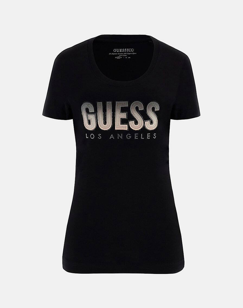 GUESS CN SS GLITTER DEGRADE LOGO TEE ДАМСКА БЛУЗА