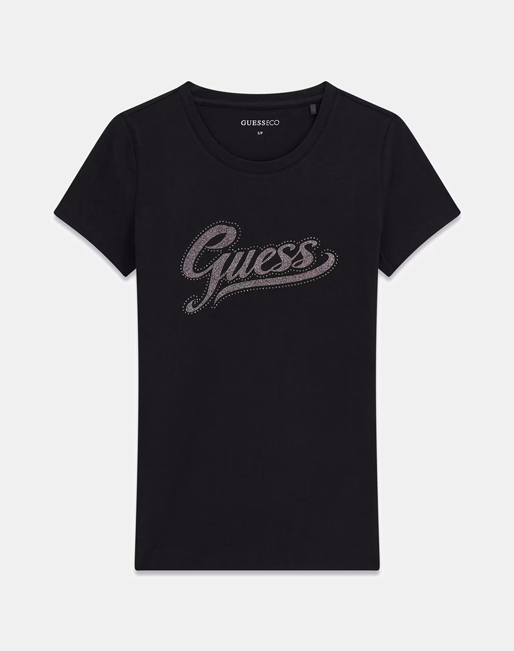 GUESS SS CN GLITTER LOGO TEE ДАМСКА БЛУЗА