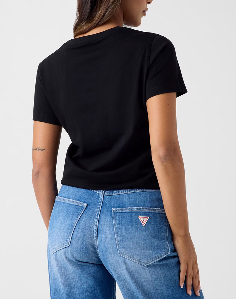 GUESS SS CN SNAKE SCRIPT RHINESTONE ДАМСКА БЛУЗА