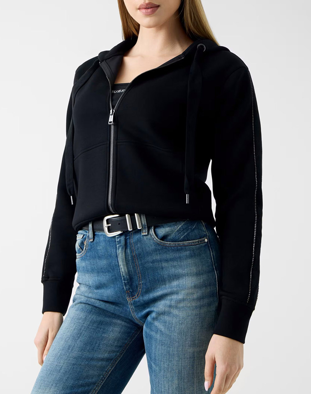 GUESS NEW HOODED SCUBA SWEATSHIRT ДАМСКИ СУИЧЪР
