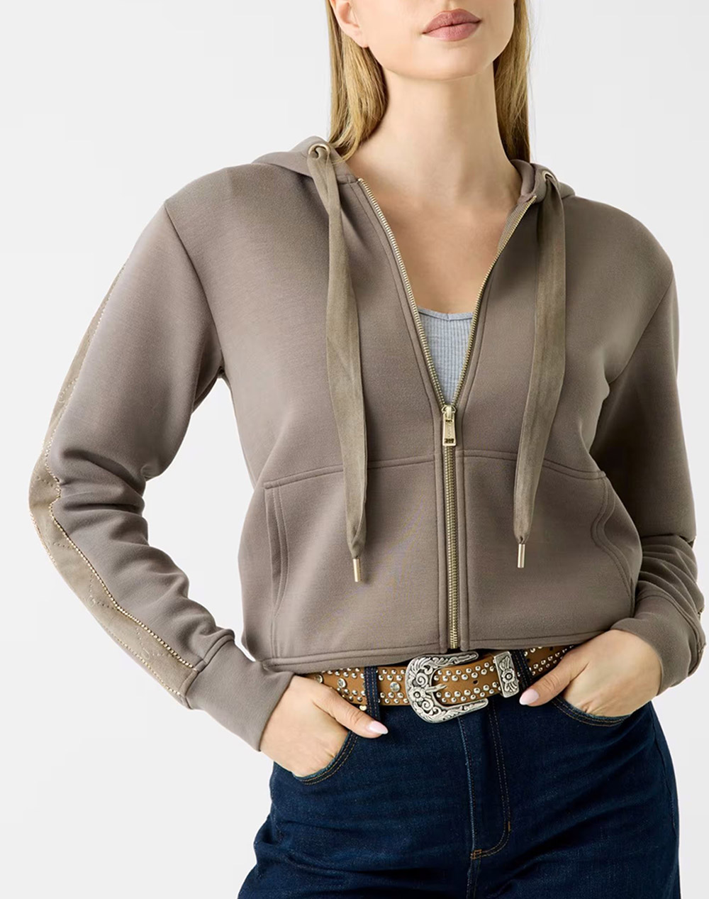 GUESS NEW HOODED SCUBA SWEATSHIRT ДАМСКИ СУИЧЪР