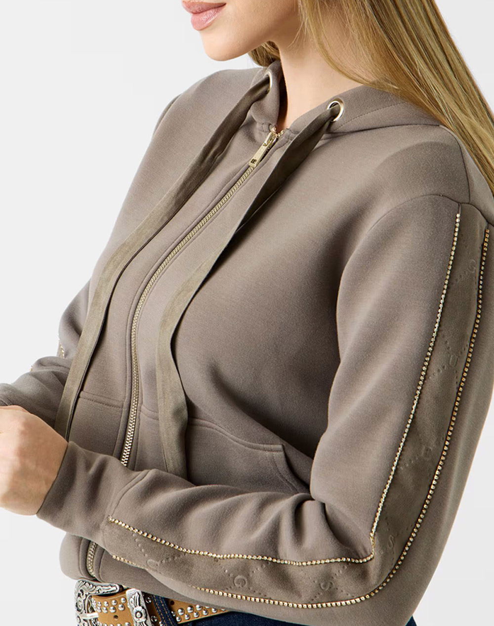 GUESS NEW HOODED SCUBA SWEATSHIRT ДАМСКИ СУИЧЪР