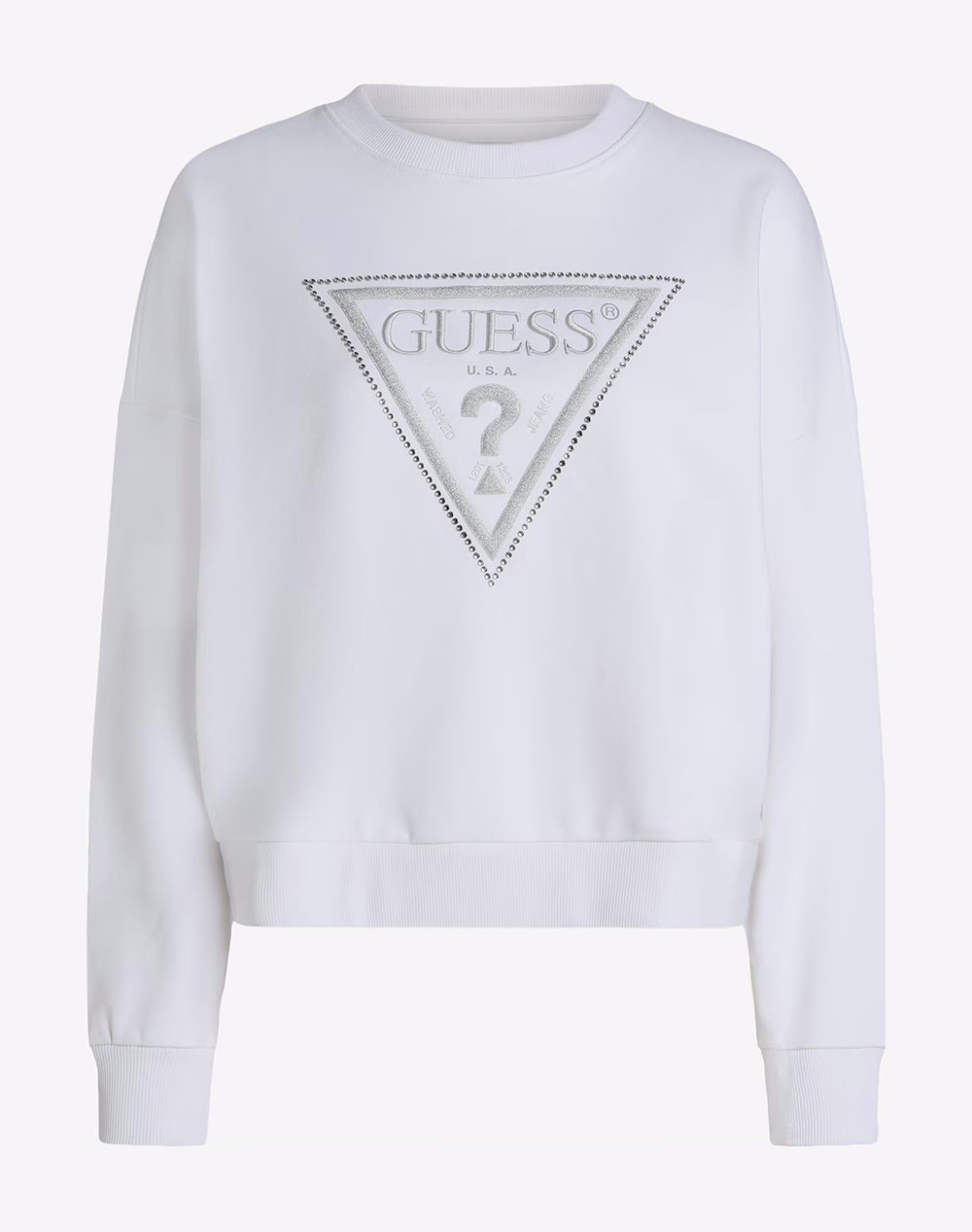 GUESS CN TRIANGLE GLITTER SWEATSHIRT ДАМСКИ СУИЧЪР