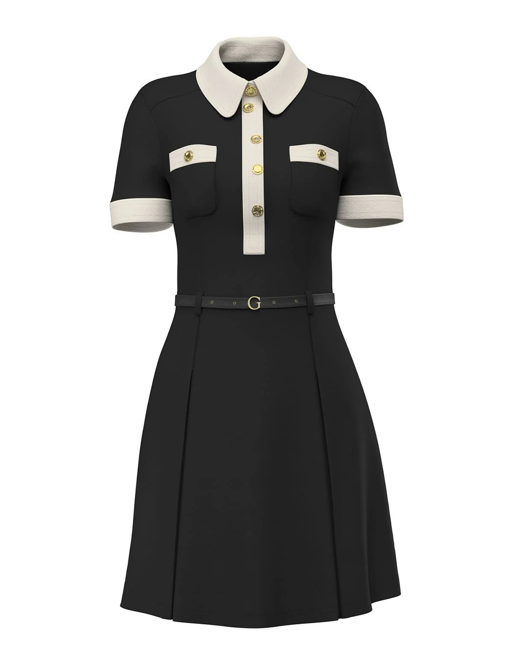 GUESS SS CLAUDIE POLO FLARE DRESS ДАМСКА РОКЛЯ