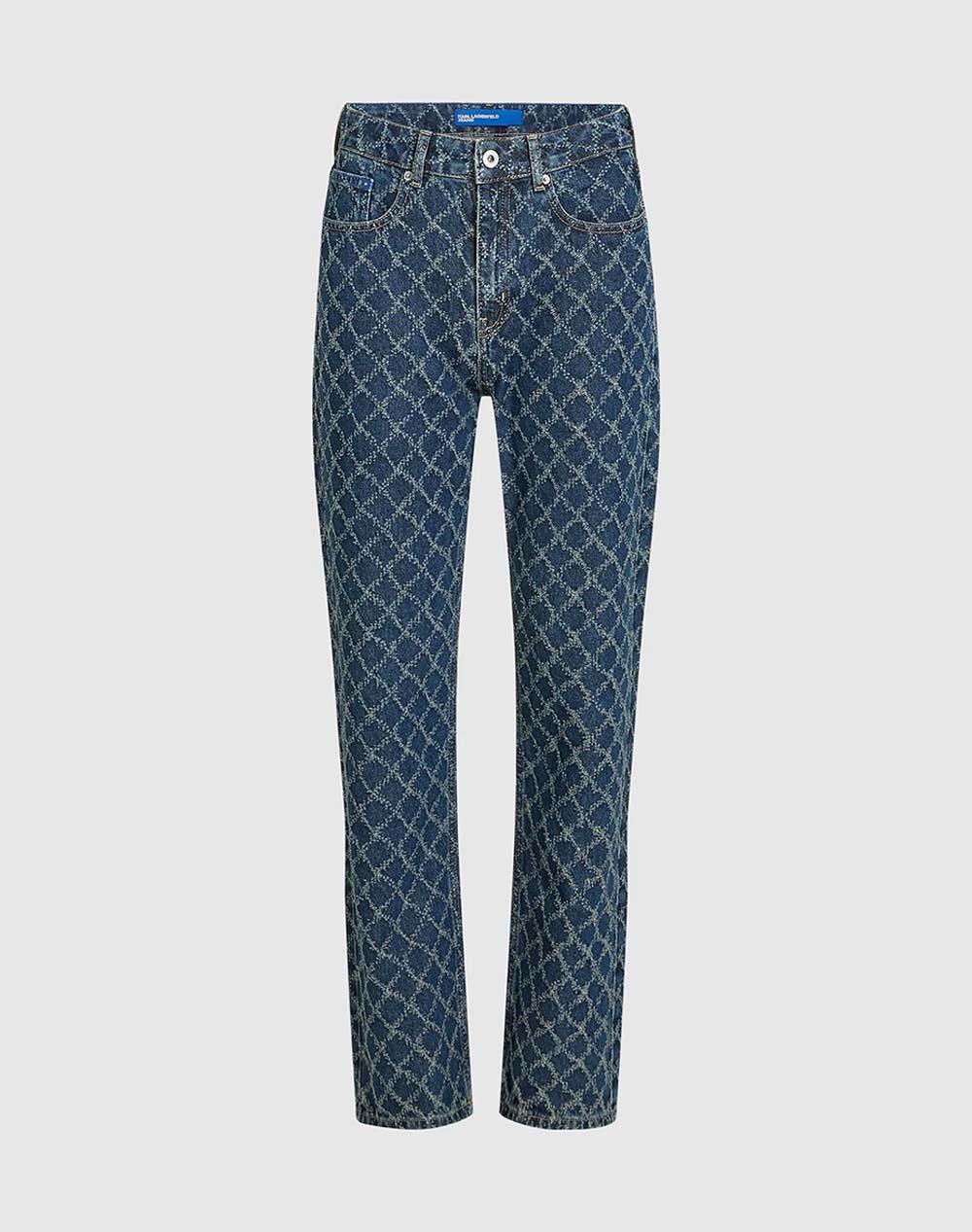 KARL LAGERFELD KLJ HR STRAIGHT ARGYLE DENIM