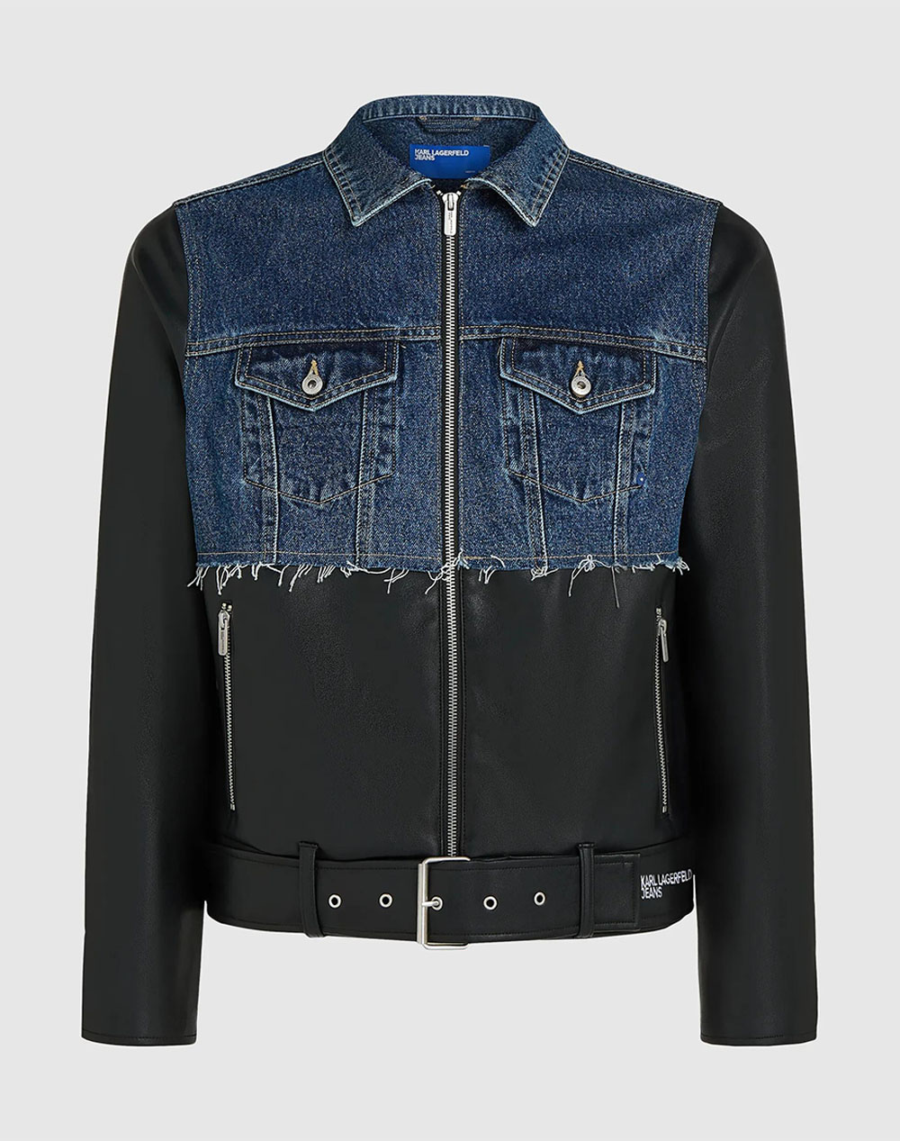 KARL LAGERFELD JEANS KLJ MIXED MATERIAL JACKET