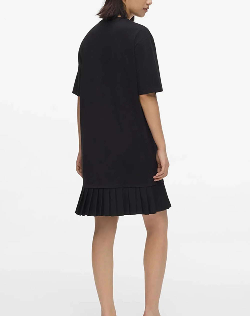 KARL LAGERFELD JEANS KLJ TEE DRESS WITH PLEATS